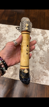 Load image into Gallery viewer, NEW MOON WAND Chakra Clear Quartz & Sodalite Large
