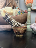 Third Eye Magik Copper Om Ritual Offering Bowl 2.5