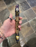 JUNIOR New Moon Wands Purple Aura Quartz With Smokie Quartz