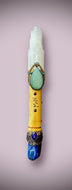 NEW MOON WAND Selenite & Sodalite LARGE